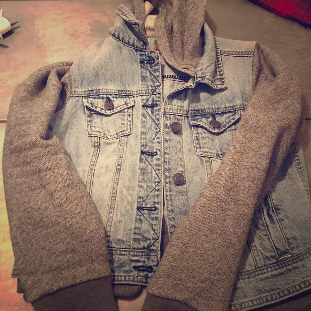 Sweatshirt jean jacket